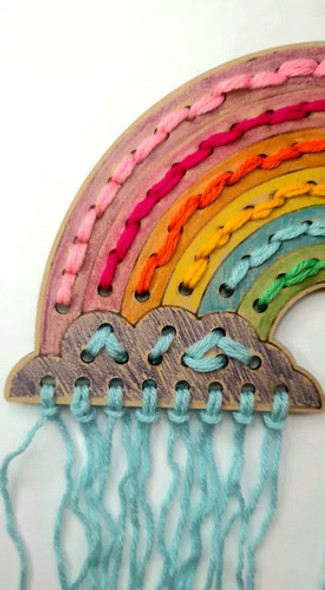 Arco Iris Infantil Para Bordar Juguete Didáctico Crear Arte 1