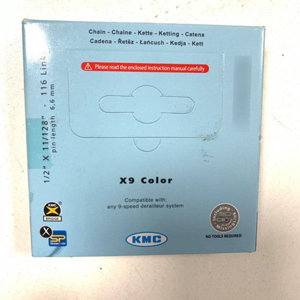 Cadena Kmc 1/2 X 1 1/128 X 9 Velocidades 1 Cadena Kmc 1/2 X 1 1/128 X 9 Velocidades 1