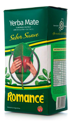 Yerba Mate Romance Suave 1kg Pack X15 Unidades 0