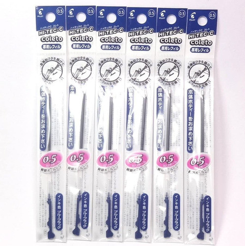 Recambio De Tinta De Gel Azul Para Boligrafo Pilot 6-pack 0