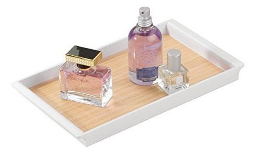 Mdesign Vanity Tray, Almacenamiento Para Joyería, Toallas Pa 1