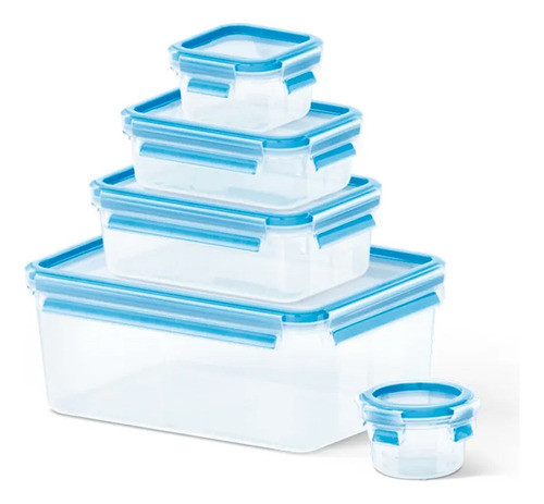 Set De 5 Contenedores Alimentos Mseal 0,15/,/3,70l 0