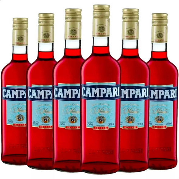 Aperitivo Campari 750ml X6 Unidades 0