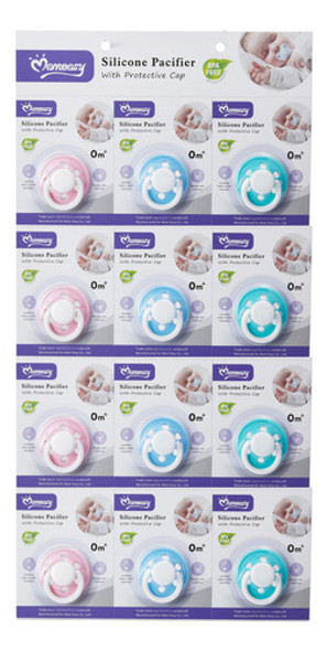 Chupete De Silicona Ergonómico X12 Momeasy 1