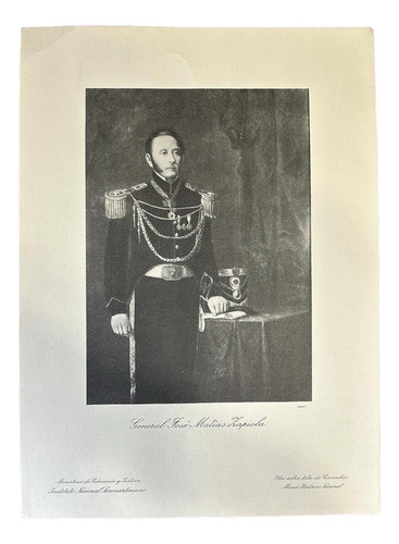 Foto Litografía De José Matías Zapiola  Vintage Antiguo 0