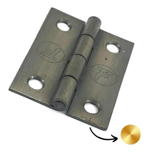 Bisagra Libro 5005 38mm Bronceada Oro 1.5 Fumaca Premium X50 1