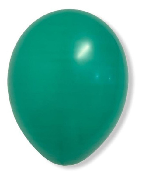 Globos Lisos Verde X 5 U Partytime Latex 9 Pulgadas Deco 0