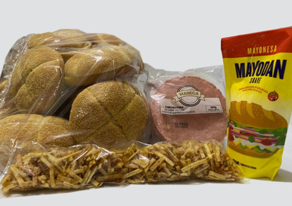 Combo 40 Hamburguesas 110grs+ 40 Panes  Fargo + Aderezo 0