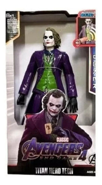 Muñeco Guasón Joker Batman Grande 30cm Con Luz Y Sonido Caja 0 Muñeco Guasón Joker Batman Grande 30cm Con Luz Y Sonido Caja 0