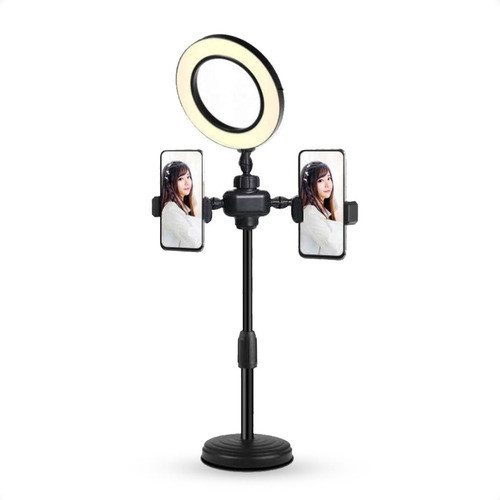 Aro  Selfie Luz Led Doble  Soporte Celular Foto Videos  Otec 0