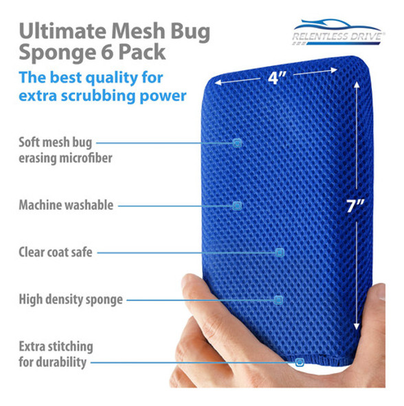 Relentless Drive Esponja De Microfibra Para Insectos (paquet 1