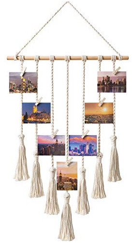 Mkono Hanging Photo Display Macrame Wall Hanging Pictures Or 0