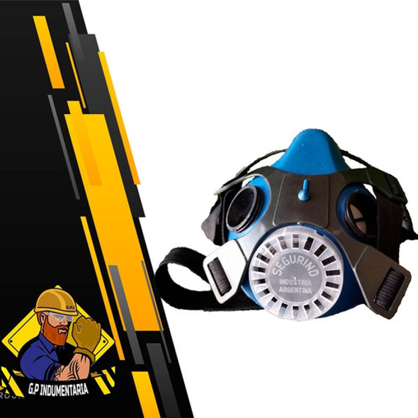Semimascara Barbijo Segurind Doble Trompa Para 2 Filtros 0