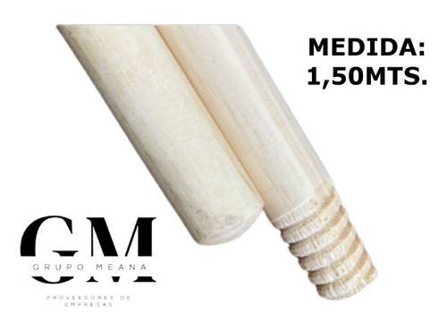 Cabo Con Rosca De Madera 1,50 Mts. Palo Escoba X 12 U. 1