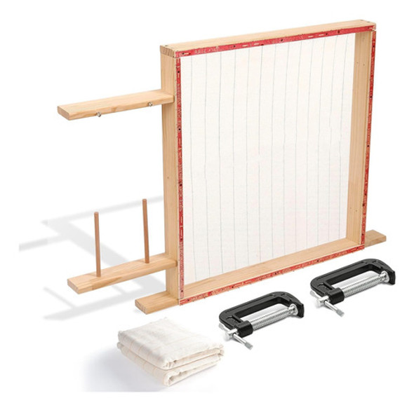 Marco De Tufting 75cm X 75cm, Madera, Incluye Paño 0