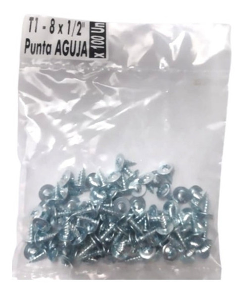 Tornillo Autoperforante T1 Aguja 8x1/2 Matezz X1000 Unid 1