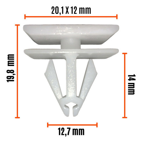 Clip Grampa Traba Moldura Zocalo Ford Focus 2008/2019 X10 C 1