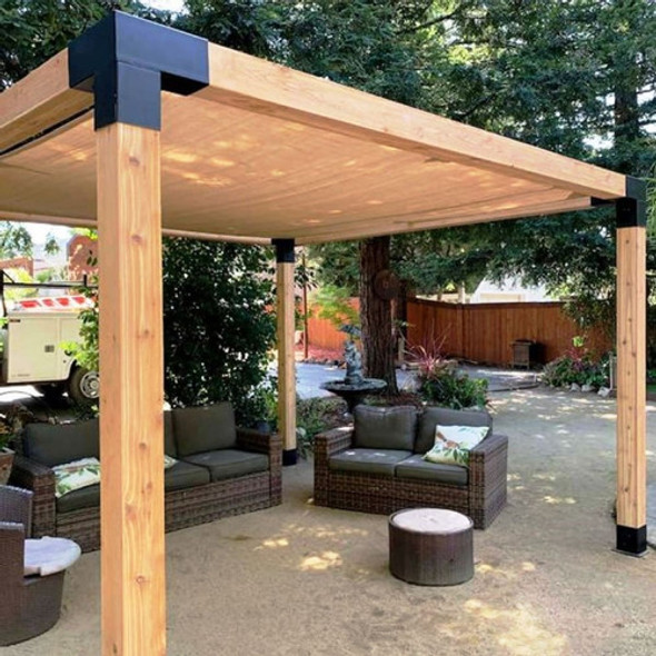 Base Viga Madera Pergola Poste 3x3 Metal Construccion Alluss 1 Base Viga Madera Pergola Poste 3x3 Metal Construccion Alluss 1