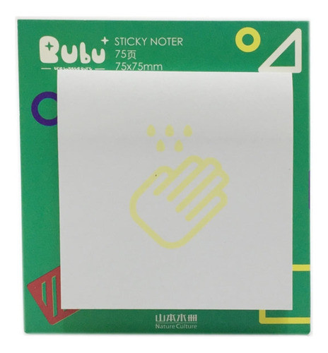 Block De Notas Post-it Kraft Hojas Blancas 7,5x7,5cm - Mosca 0