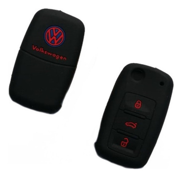 Protector Para Telemando Volkswagen Negro Y Rojo 0