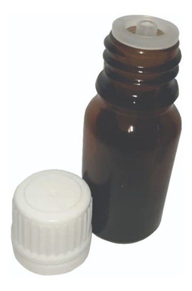 Frasco De Vidrio Ambar 5ml Tapa Y Gotero Invertido Pack X20 0