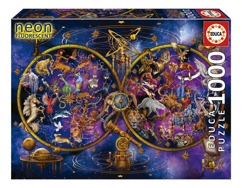Puzzle Educa X 1000 Neon Fluorecent Constelaciones  19561 0