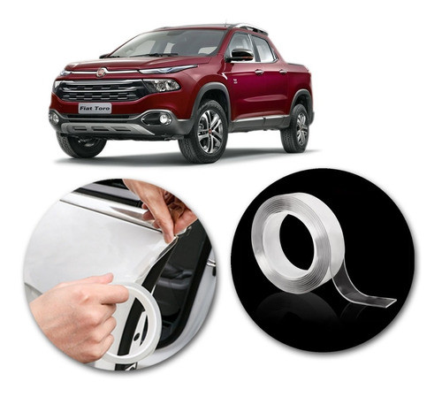 Autoadhesivo Vinilo Transparente Fiat Toro 5mts X 20mm Kenny 0