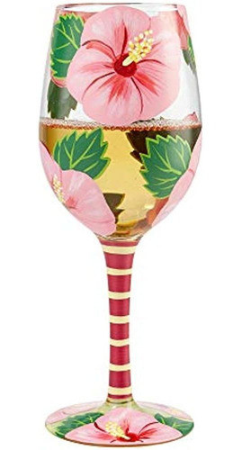 Enesco Designs By Lolita Hibiscus Dreams Copa De Vino Artesa 1