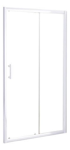 Mampara De Baño Línea Castle Corrediza 1300 X 1900mm Blanco 0