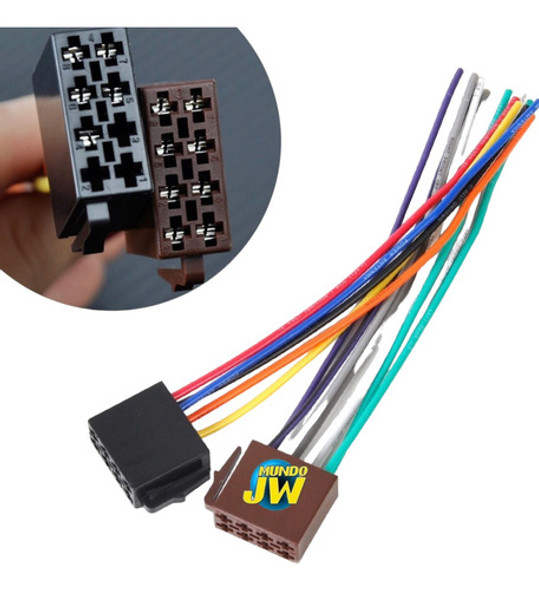 Ficha Adaptadora Estereos Doble Iso Hembra Audio Auto 0