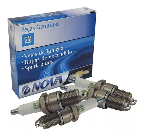 Kit X4 Juego Bujias Originales Gm Chevrolet Prisma 1.4 0