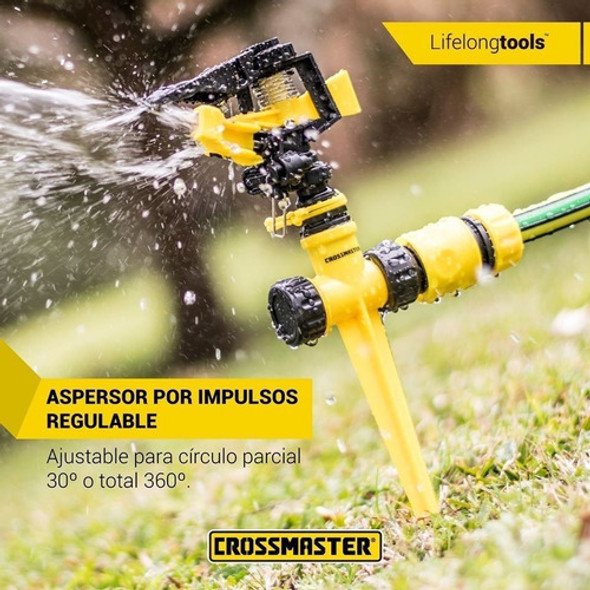 Aspersor Por Impulsos Regulable P/ Riego Crossmaster 9937920 1