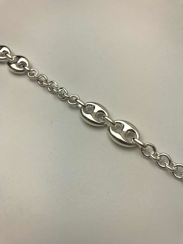 Pulsera Con Detalles, En Plata 925. Grosor Medio. Tuset. 1