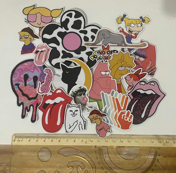 Pack 20 Stickers Alta Calidad En Vinilo 1
