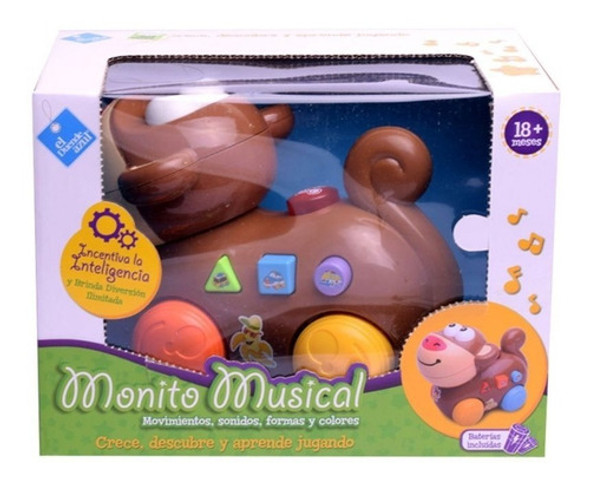 El Duende Azul Monito Musical Art 7017 Loonytoys 0