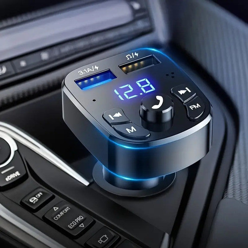 Transmisor Auto Bluetooth-mp3-fm-usb-cargador3.1a-manos Libr 1