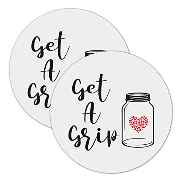 Get A Grip - Almohadillas De Silicona Para Tarros Redondos, 0