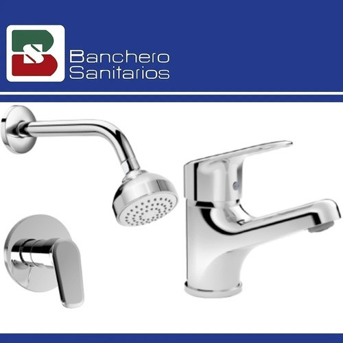 Set Griferia Roca Coral Lavatorio + Ducha Emb S/t P 1