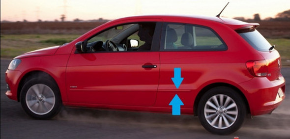 Vw Gol Trend 3p 2013/2019 Bagueta De Guardabarros Izquierdo 0