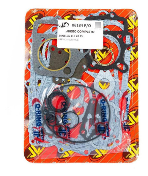 Juego Juntas Zanella Zb 110 2v. Premium Con Oring Jc 0