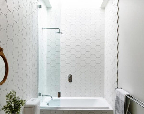 Ceramica Hexagono Blanco Brillante 20x23 1