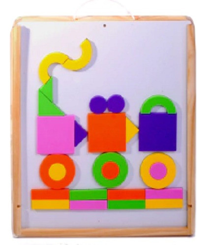 Imantados Geométricos Caja De Madera - Clap 0