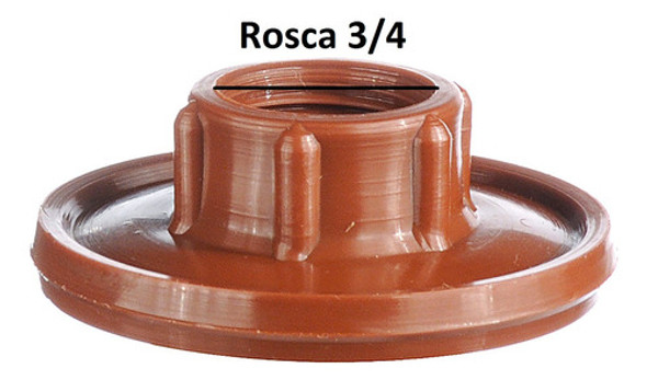 Brida Para Conexion Tanque 3/4  Polipropileno Pack X10 Unid 1
