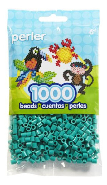Canutillos  Para Artesanias Perler Beads 1000u Verde Parrot 0