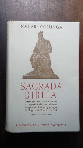 Libro Sagrada Biblia  Nacar -colunga 0