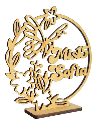 40 Souvenirs 15 Años Flores Y Mariposas + 1 Central Oferta ! 1