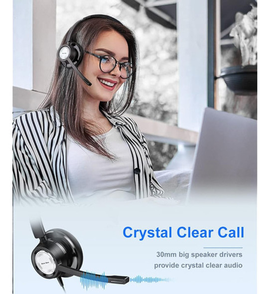 Nuevo Auricular Usb Bee Con Micrófono Para Auriculares De Co 1
