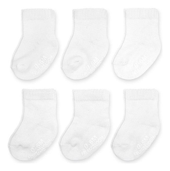Pack De 6 Calcetines Fruit Of The Loom Baby Para Todo Tipo D 0