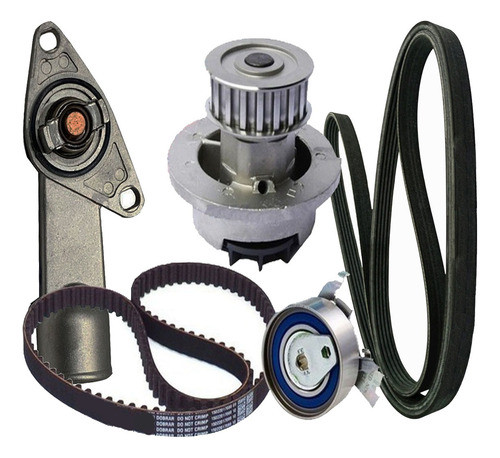 Kit Distribucion Con Bomba Corsa 99/03 1.6 8v Correa Poly-v 0