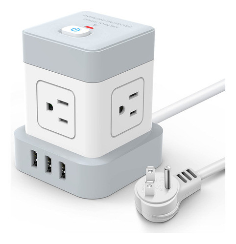Cubo De Alimentacin Con Usb Baykul De 10 Pies De Cable De Ex 0